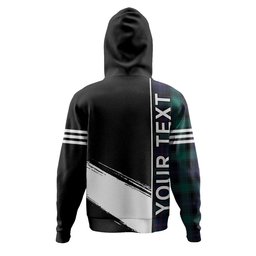 ScotsTee Shop Scottish MacTaggart Modern Clan Crest Tartan Hoodie Quarter Personalized