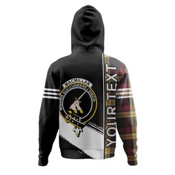 ScotsTee Shop Scottish MacMillan Weathered Clan Crest Tartan Hoodie Quarter Personalized