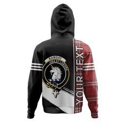 ScotsTee Shop Scottish Ramsay Angus & Mearns Weathered Clan Crest Tartan Hoodie Quarter Personalized