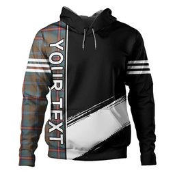 ScotsTee Shop Scottish Young Weathered Clan Crest Tartan Hoodie Quarter Personalized