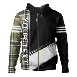 ScotsTee Shop Scottish Thomson Camel (MacThomas Thompson Camel) Weathered Clan Crest Tartan Hoodie Quarter Personalized