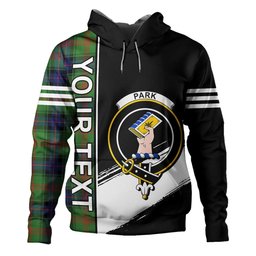 ScotsTee Shop Scottish Park Modern Clan Crest Tartan Hoodie Quarter Personalized
