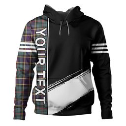 ScotsTee Shop Scottish Ogilvie of Inverarity (Wilson) Weathered Clan Crest Tartan Hoodie Quarter Personalized