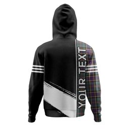 ScotsTee Shop Scottish Ogilvie of Inverarity (Wilson) Weathered Clan Crest Tartan Hoodie Quarter Personalized