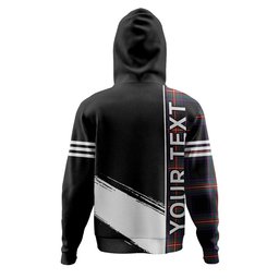 ScotsTee Shop Scottish Watt (Wate) Modern Clan Crest Tartan Hoodie Quarter Personalized