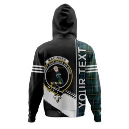 ScotsTee Shop Scottish MacInnes Modern Clan Crest Tartan Hoodie Quarter Personalized