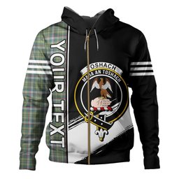 ScotsTee Shop Scottish Toshach Weathered Clan Crest Tartan Hoodie Quarter Personalized