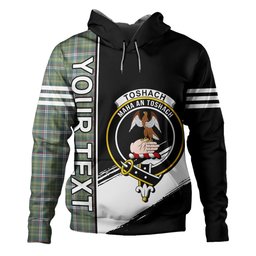 ScotsTee Shop Scottish Toshach Weathered Clan Crest Tartan Hoodie Quarter Personalized