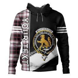 ScotsTee Shop Scottish MacPherson of Pitmain Ancient Clan Crest Tartan Hoodie Quarter Personalized