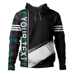 ScotsTee Shop Scottish Malcolm Modern Clan Crest Tartan Hoodie Quarter Personalized