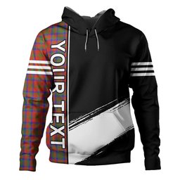 ScotsTee Shop Scottish Matheson Ancient Clan Crest Tartan Hoodie Quarter Personalized