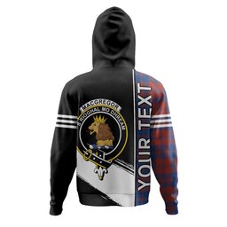 ScotsTee Shop Scottish MacGregor of Glengyle (Gregor of Deeside) Modern Clan Crest Tartan Hoodie Quarter Personalized