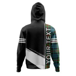ScotsTee Shop Scottish MacKinlay Ancient Clan Crest Tartan Hoodie Quarter Personalized