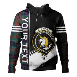 ScotsTee Shop Scottish Stewart of Appin Hunting Modern Clan Crest Tartan Hoodie Quarter Personalized
