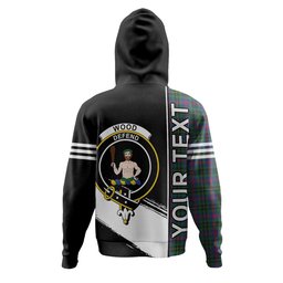 ScotsTee Shop Scottish Wood Modern Clan Crest Tartan Hoodie Quarter Personalized