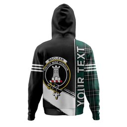 ScotsTee Shop Scottish MacLean of Duart Hunting (Vestiarium Scoticum) Modern Clan Crest Tartan Hoodie Quarter Personalized