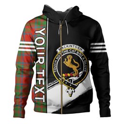 ScotsTee Shop Scottish MacKintosh Ancient Clan Crest Tartan Hoodie Quarter Personalized