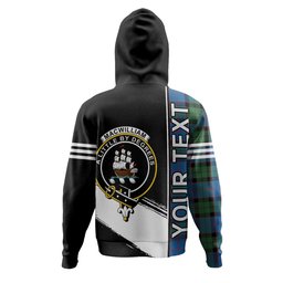 ScotsTee Shop Scottish MacWilliam (Williamson) Modern Clan Crest Tartan Hoodie Quarter Personalized