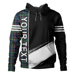 ScotsTee Shop Scottish Stinson (Stephenson Stevenson) Modern Clan Crest Tartan Hoodie Quarter Personalized