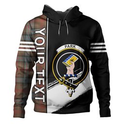 ScotsTee Shop Scottish Park Weathered Clan Crest Tartan Hoodie Quarter Personalized