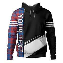 ScotsTee Shop Scottish MacGregor of Glengyle (Gregor of Deeside) Ancient Clan Crest Tartan Hoodie Quarter Personalized