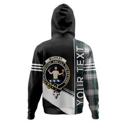 ScotsTee Shop Scottish Murray of Atholl Dress (Murray Dress) Modern Clan Crest Tartan Hoodie Quarter Personalized