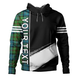 ScotsTee Shop Scottish MacLeod of Assynt Ancient Clan Crest Tartan Hoodie Quarter Personalized