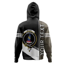 ScotsTee Shop Scottish Marr Weathered Clan Crest Tartan Hoodie Quarter Personalized