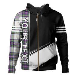 ScotsTee Shop Scottish Richards (Pritchard) Modern Clan Crest Tartan Hoodie Quarter Personalized