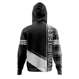 ScotsTee Shop Scottish Moffat Modern Clan Crest Tartan Hoodie Quarter Personalized