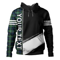 ScotsTee Shop Scottish Sempill (Semple) Modern Clan Crest Tartan Hoodie Quarter Personalized