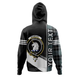 ScotsTee Shop Scottish Ramsay Blue Weathered Clan Crest Tartan Hoodie Quarter Personalized