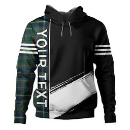 ScotsTee Shop Scottish Taylor Modern Clan Crest Tartan Hoodie Quarter Personalized