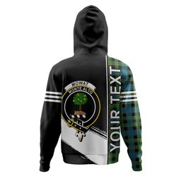 ScotsTee Shop Scottish Mowat Ancient Clan Crest Tartan Hoodie Quarter Personalized