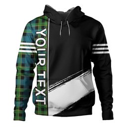 ScotsTee Shop Scottish Mowat Ancient Clan Crest Tartan Hoodie Quarter Personalized
