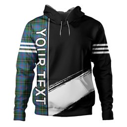 ScotsTee Shop Scottish Wood Ancient Clan Crest Tartan Hoodie Quarter Personalized