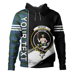 ScotsTee Shop Scottish Wood Ancient Clan Crest Tartan Hoodie Quarter Personalized