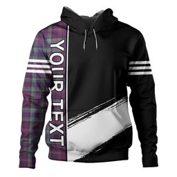 ScotsTee Shop Scottish Rankin Weathered Clan Crest Tartan Hoodie Quarter Personalized