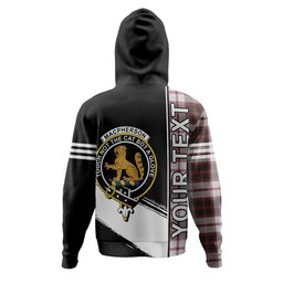ScotsTee Shop Scottish MacPherson of Pitmain Weathered Clan Crest Tartan Hoodie Quarter Personalized