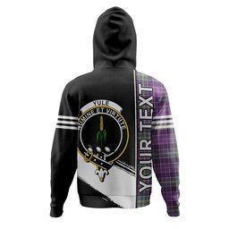 ScotsTee Shop Scottish Yule Weathered Clan Crest Tartan Hoodie Quarter Personalized