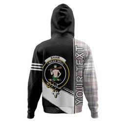 ScotsTee Shop Scottish Shaw Women's Dress Weathered Clan Crest Tartan Hoodie Quarter Personalized