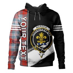 ScotsTee Shop Scottish Warden Ancient Clan Crest Tartan Hoodie Quarter Personalized