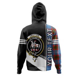 ScotsTee Shop Scottish Trotter Clan Crest Tartan Hoodie Quarter Personalized