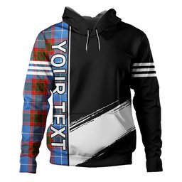 ScotsTee Shop Scottish Trotter Clan Crest Tartan Hoodie Quarter Personalized