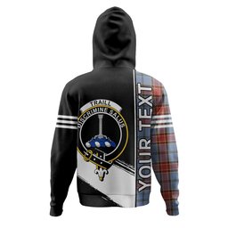 ScotsTee Shop Scottish Traill (Trayle) Ancient Clan Crest Tartan Hoodie Quarter Personalized