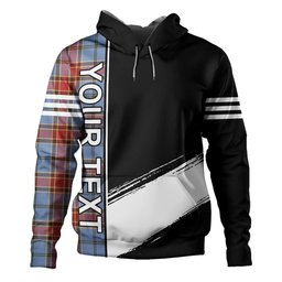 ScotsTee Shop Scottish Traill (Trayle) Ancient Clan Crest Tartan Hoodie Quarter Personalized