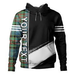 ScotsTee Shop Scottish Walkinshaw Clan Crest Tartan Hoodie Quarter Personalized