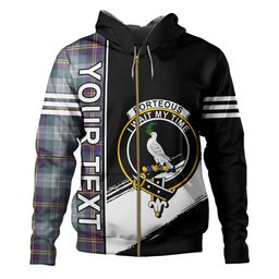 ScotsTee Shop Scottish Porteous Weathered Clan Crest Tartan Hoodie Quarter Personalized