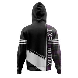 ScotsTee Shop Scottish Syme Weathered Clan Crest Tartan Hoodie Quarter Personalized