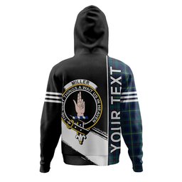 ScotsTee Shop Scottish Miller Modern Clan Crest Tartan Hoodie Quarter Personalized
